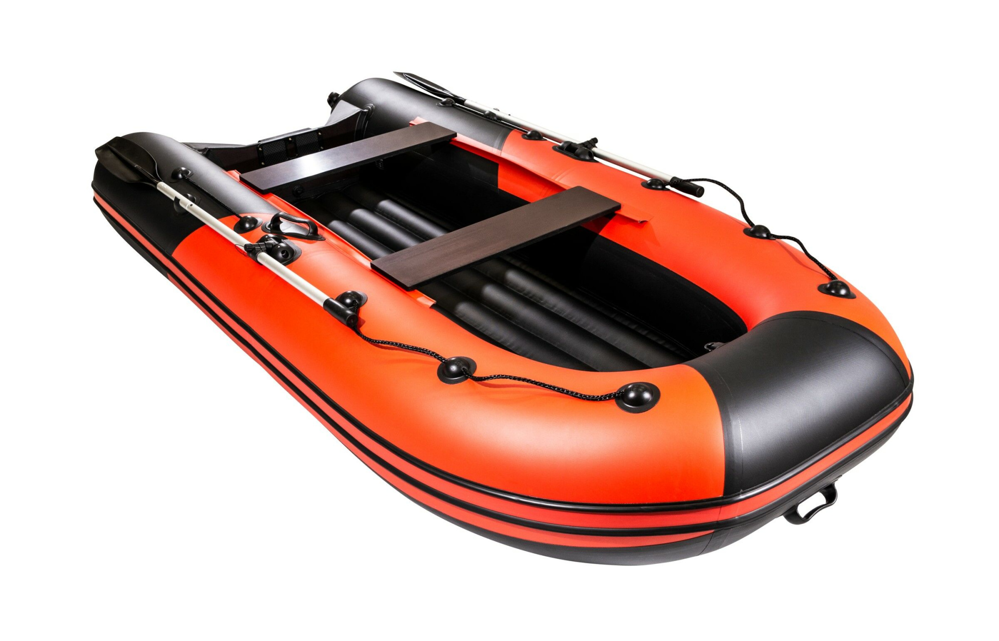 картинка Надувная лодка ПВХ, Ривьера Компакт 3200 НДНД Комби, красный/черный