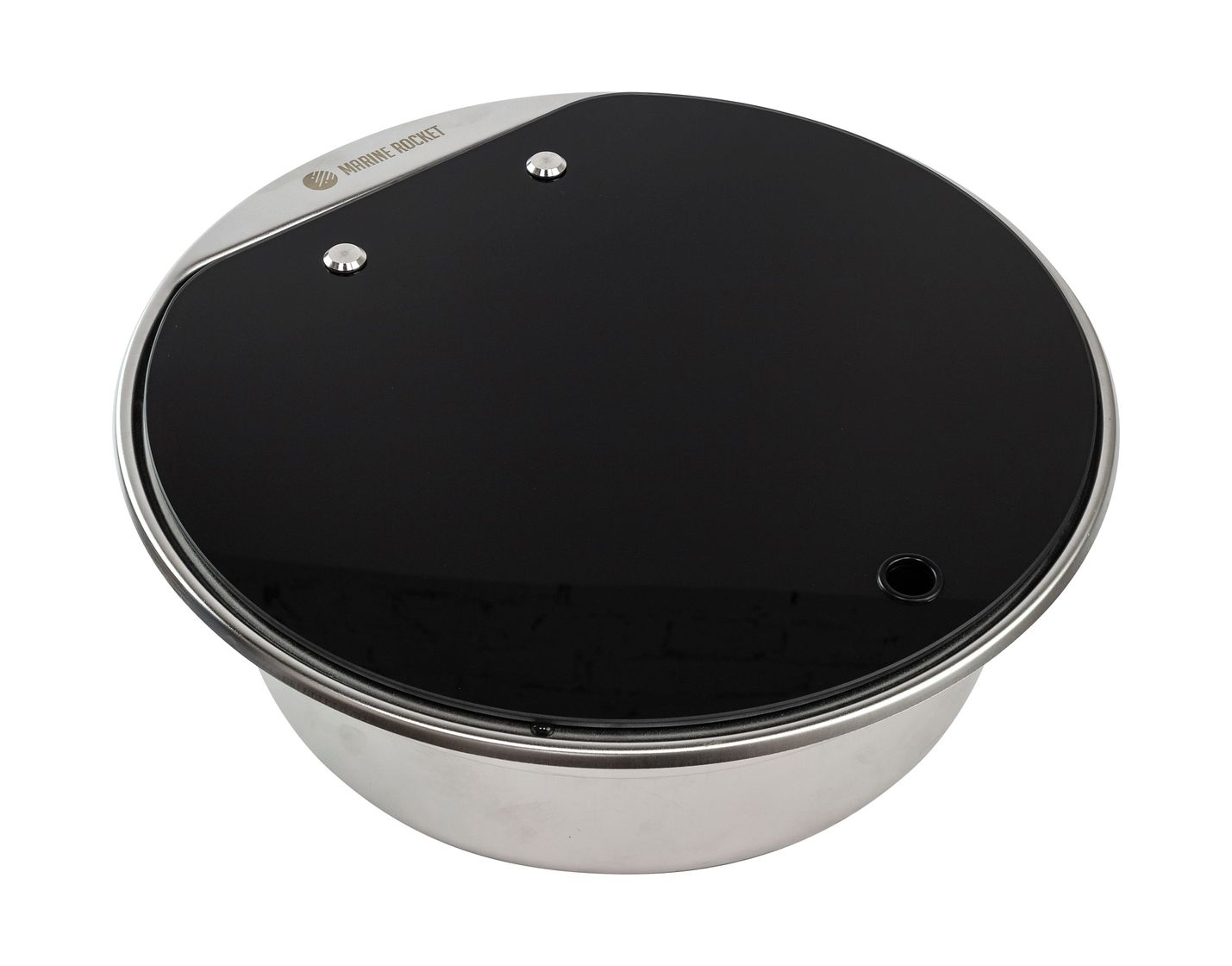 картинка Мойка круглая, стеклянная крышка, Marine Rocket