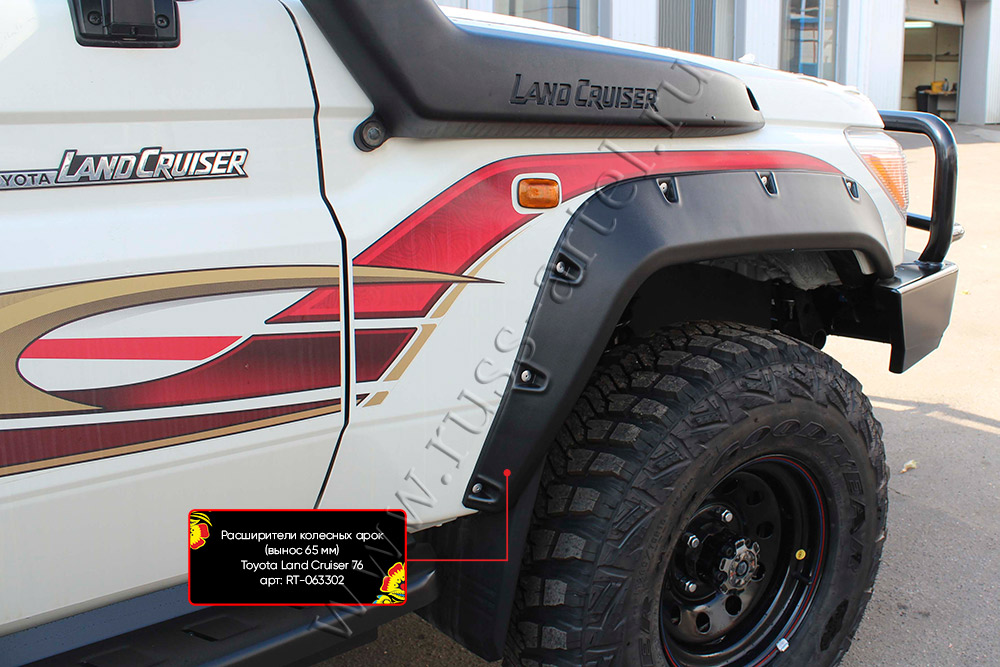 картинка Расширители колесных арок (вынос 65 мм) Toyota Land Cruiser 76 2007-