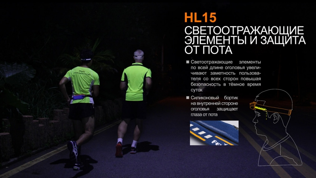 картинка Налобный фонарь Fenix HL15 черный