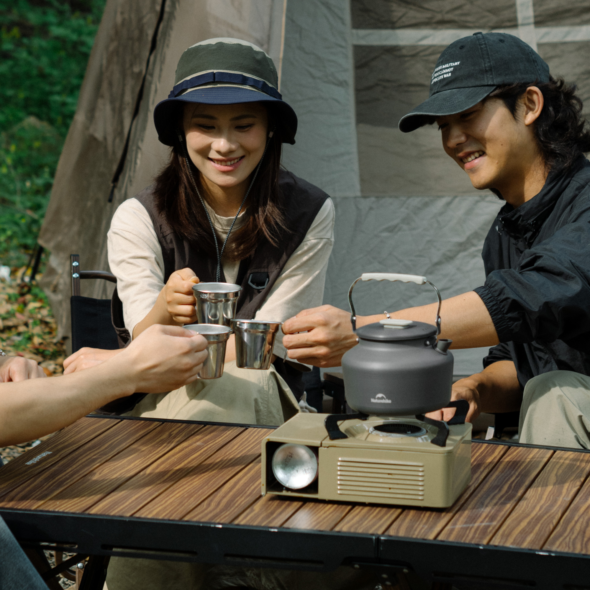 картинка Чайник Naturehike туристический, 1,4 л., алюминий, серый