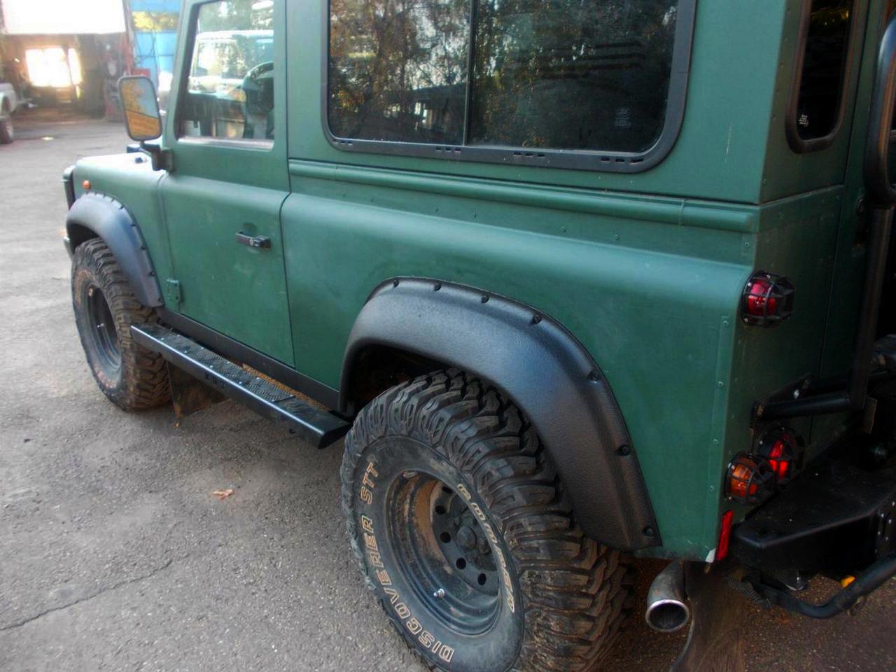 картинка Пороги силовые KDT алюминиевые Land Rover Defender 90 II поколения