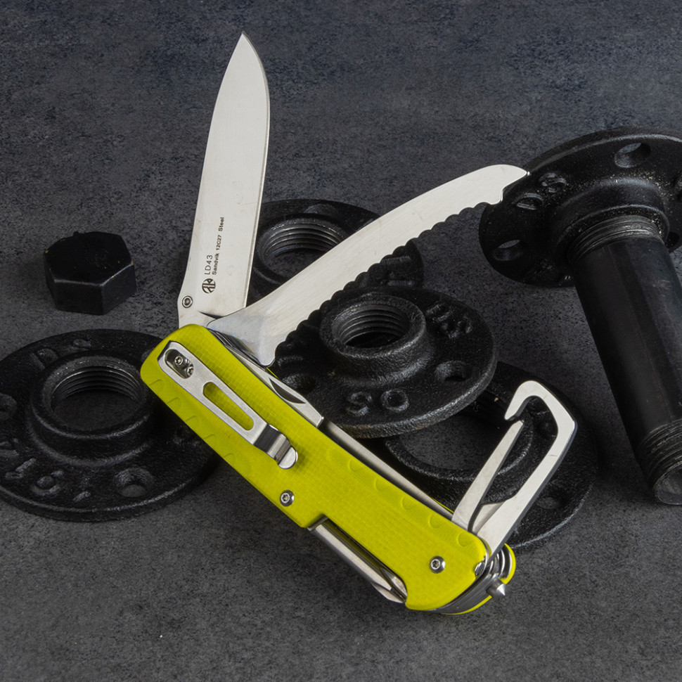 картинка Нож multi-functional Ruike LD43 желто-зеленый
