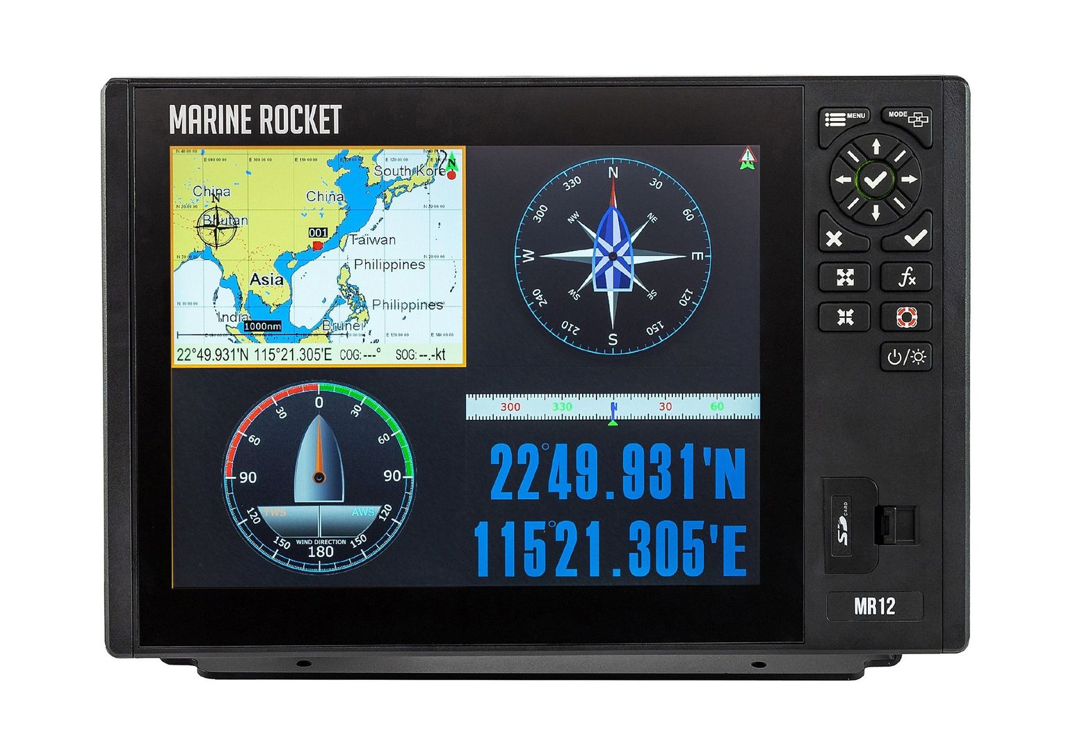 картинка Картплоттер морской 12C, Marine Rocket