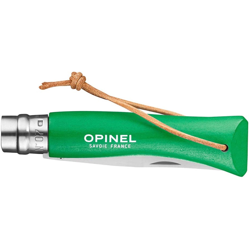 картинка Нож Opinel №7 Trekking нержавеющая сталь, зеленый, 002210