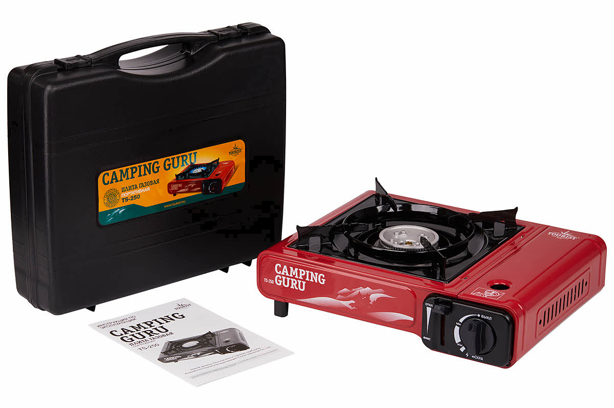 картинка Плита газовая TOURIST CAMPING GURU, портативная, в кейсе