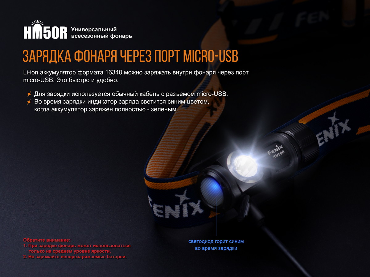 картинка Налобный фонарь Fenix HM50R