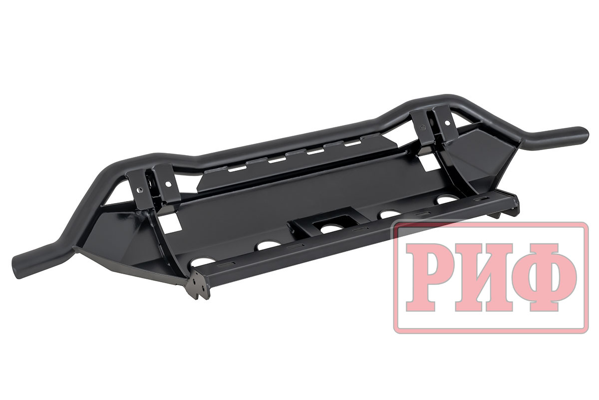 картинка Бампер РИФ силовой передний Lada Нива Тревел с защитной радиатора