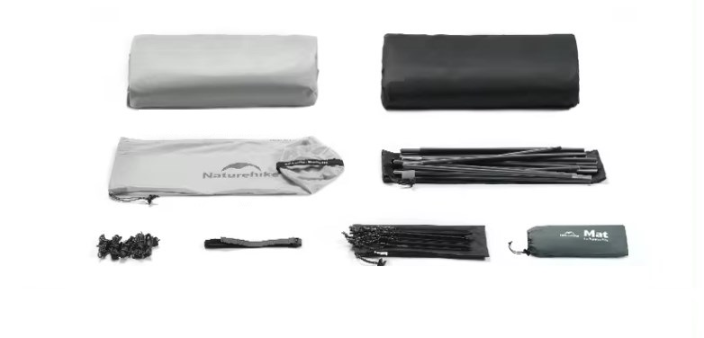 картинка Палатка Naturehike Cloud Up UL Si 1-местная, алюминиевый каркас, серая