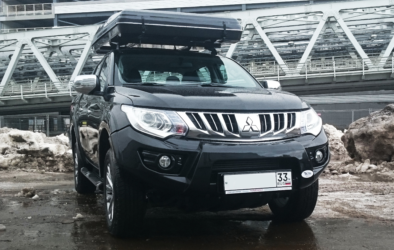 картинка Бампер передний Mitsubishi L200 2015-11.2018 КРОМЕ К-ЦИИ INVITE (БАЗОВЫЙ, под покраску, без оптики) АВС-Дизайн ABC.MCCL200.FB.21P