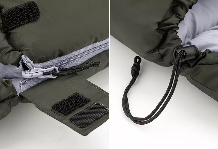 Мешок спальный Naturehike U150, 220х75 см, (ТК: +11C), (правый), темно-зеленый
