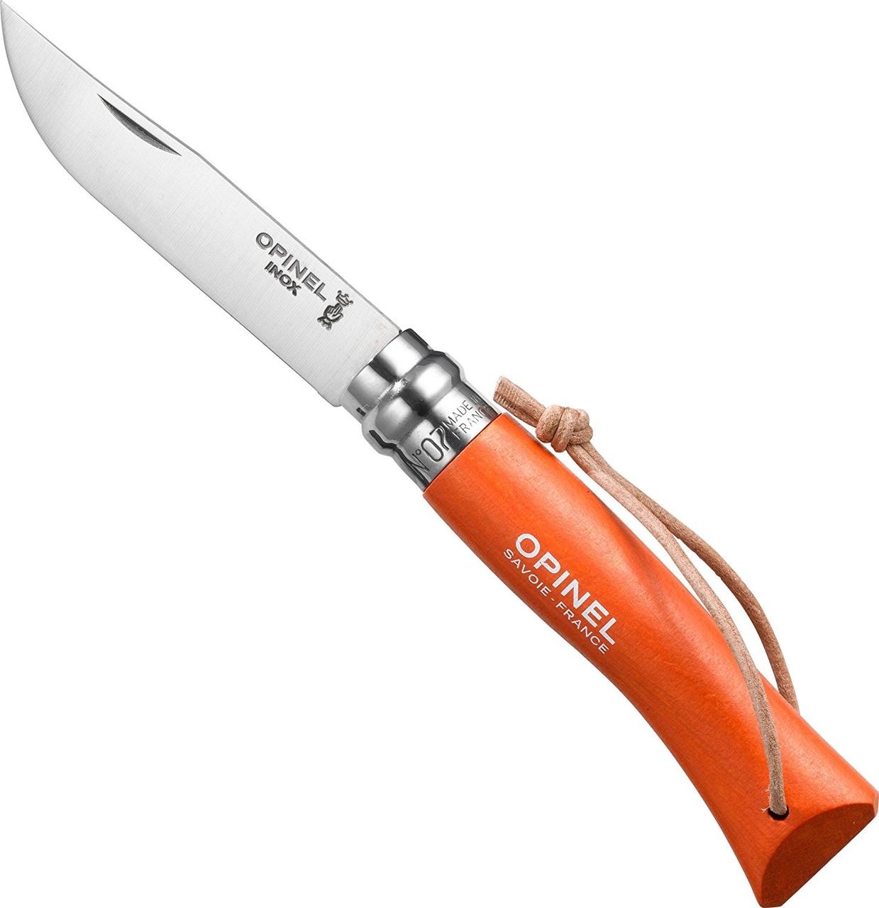 картинка Нож Opinel №7 Trekking нержавеющая сталь, оранжевый, 002208