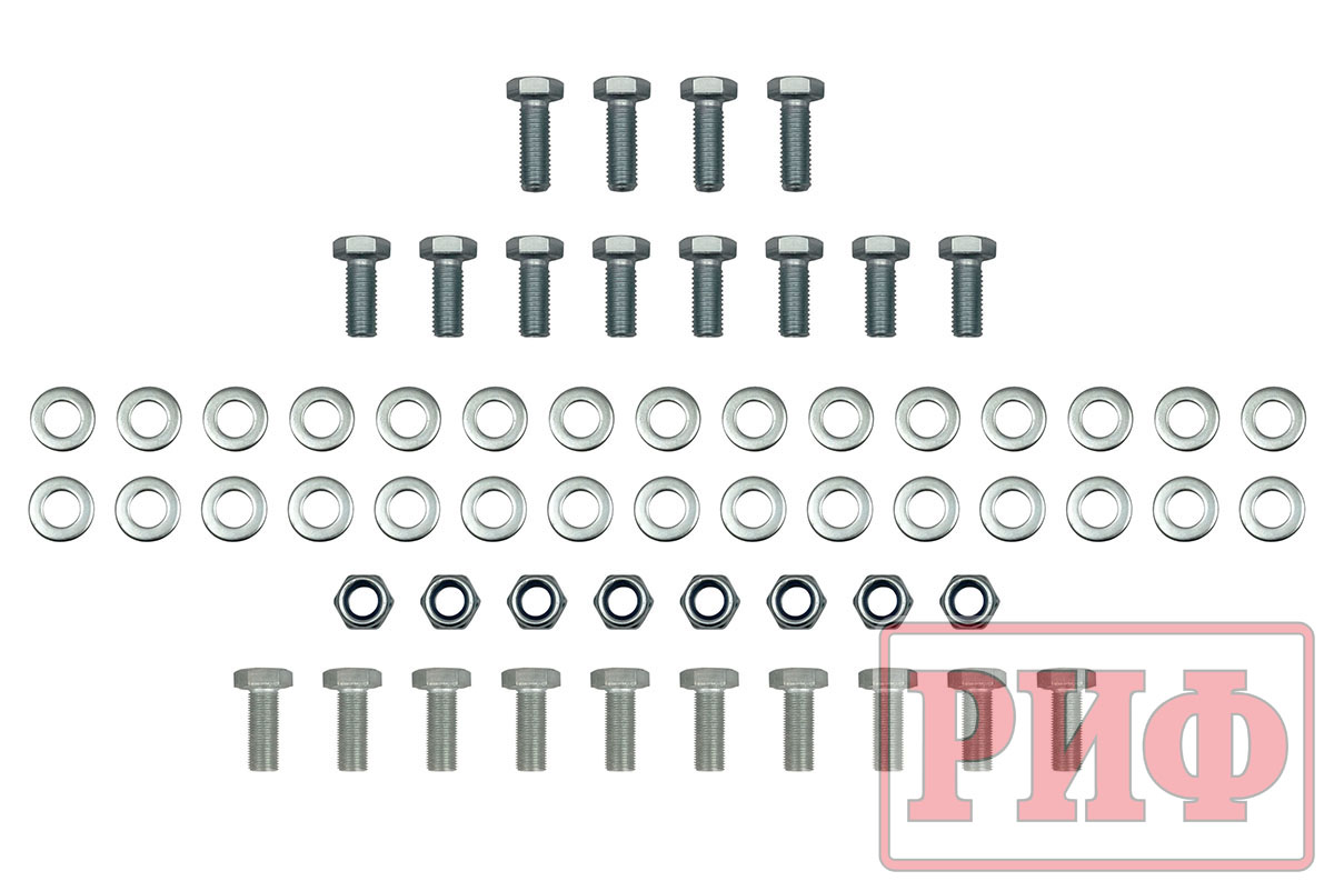 картинка Бампер задний силовой/защита штатного бампера РИФ Nissan Patrol Y62 c квадратом под фаркоп