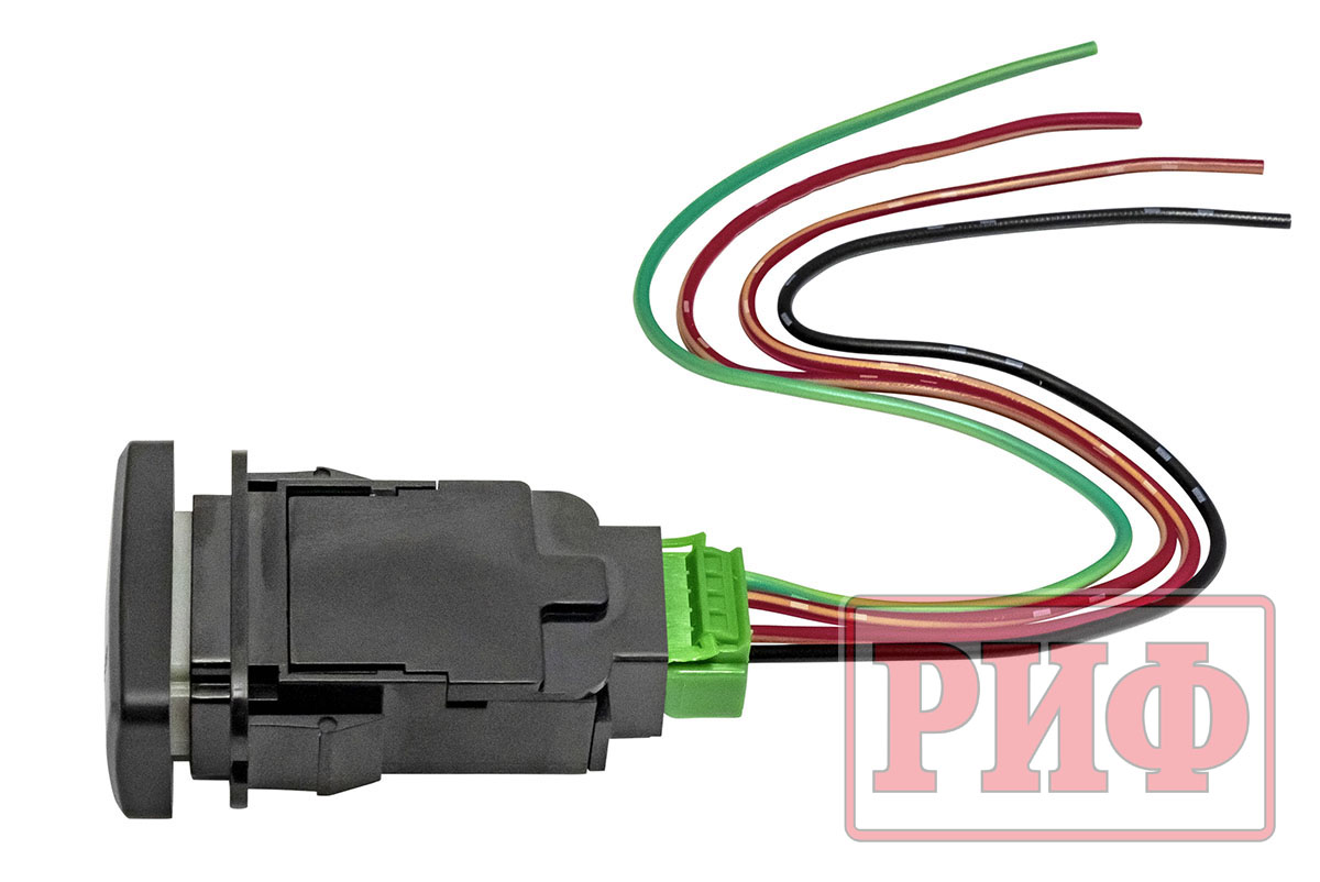 картинка Кнопка ВКЛ/ВЫКЛ, белый, COMPRESSOR TOYOTA 40x20 горизонтальная