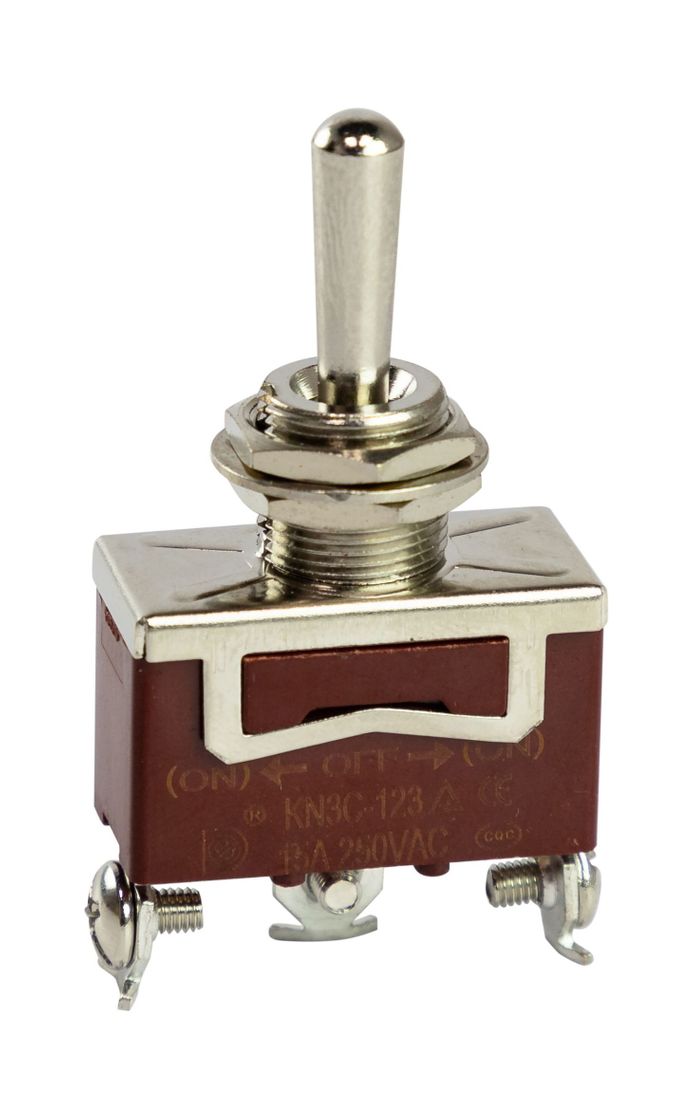 картинка Тумблер трехпозиционный (ON)-OFF-(ON) 12 В/15А 3P