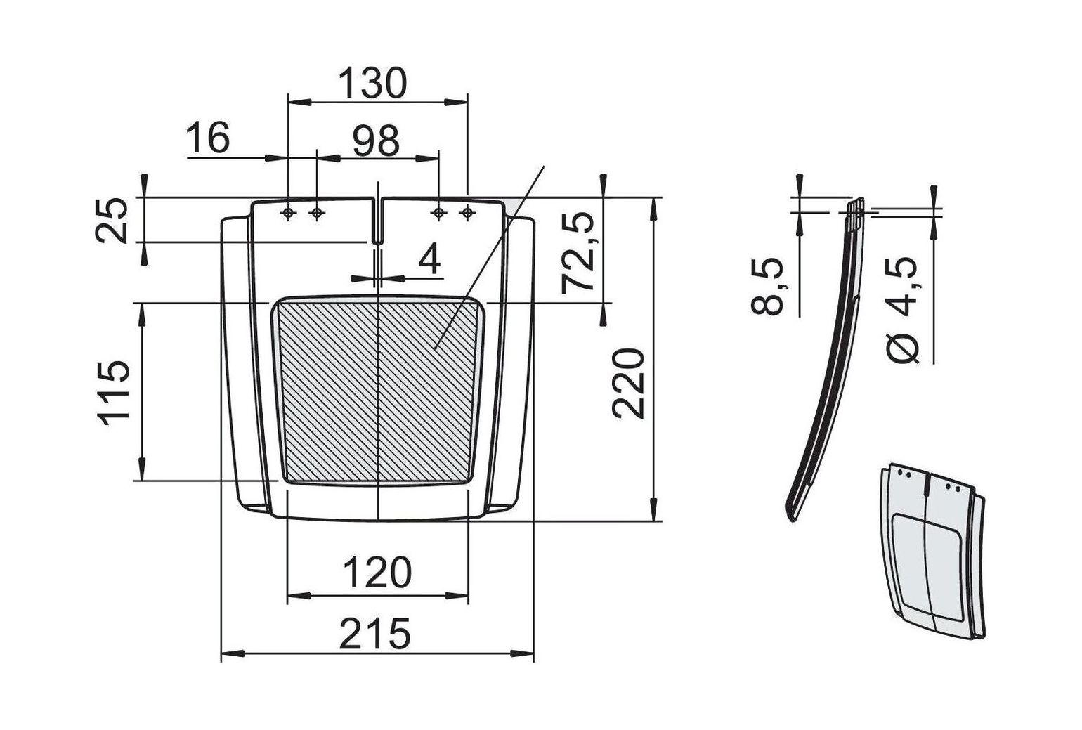 картинка Брызговик крыла EA240/TA240/HL 280 AL-KO