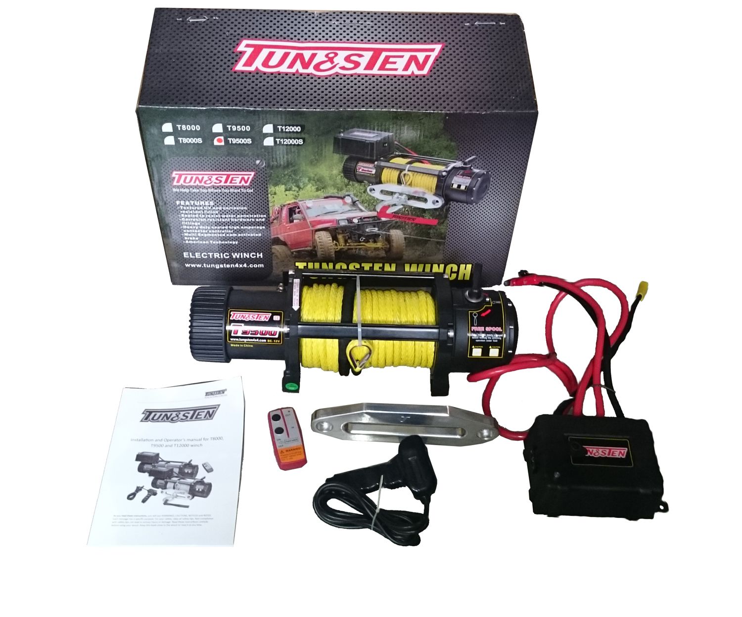 Лебедка Tungsten Winch 9500 синтетика