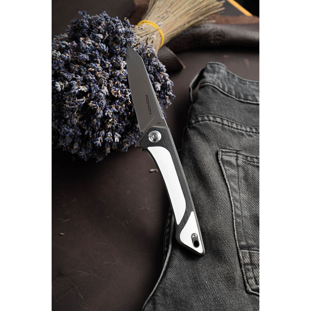 картинка Нож складной Roxon K2, сталь D2, белый, K2-D2-WH