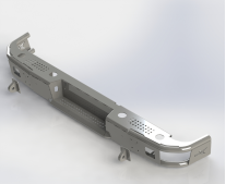 картинка Бампер задний Додж Рам 1500 2009-2017 Покрытие Raptor