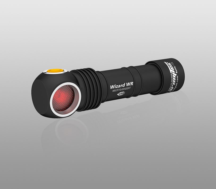 картинка Налобный фонарь ARMYTEK WIZARD WR MAGNET USB+18650 БЕЛЫЙ F06301C