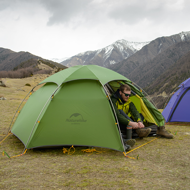картинка Палатка Naturehike Cloud Peak 20D Si 2-местная, алюминиевый каркас, зеленый