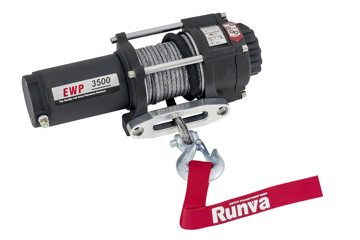 картинка Лебедка Runva 3500A lbs, 12В 1588 кг синтетика