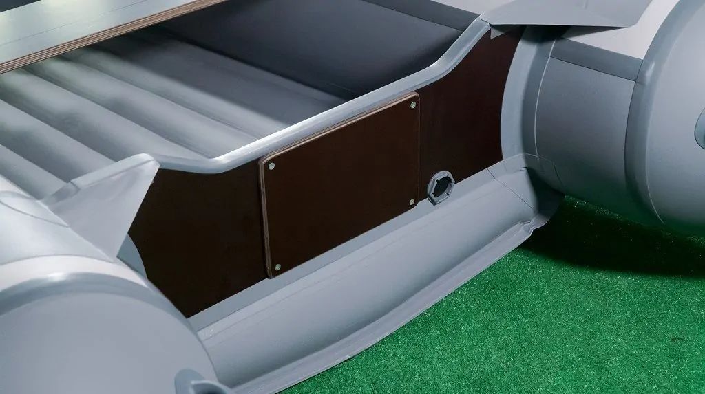 картинка Надувная лодка ПВХ, RiverBoats RB 350 НДНД, серо-оранжевый