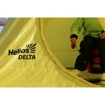 картинка Палатка зимняя двускатная HELIOS DELTA YELLOW, утепленная