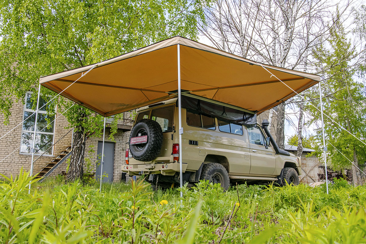 картинка Маркиза автомобильная РИФ веерная 2,5х2,5 м (правая)