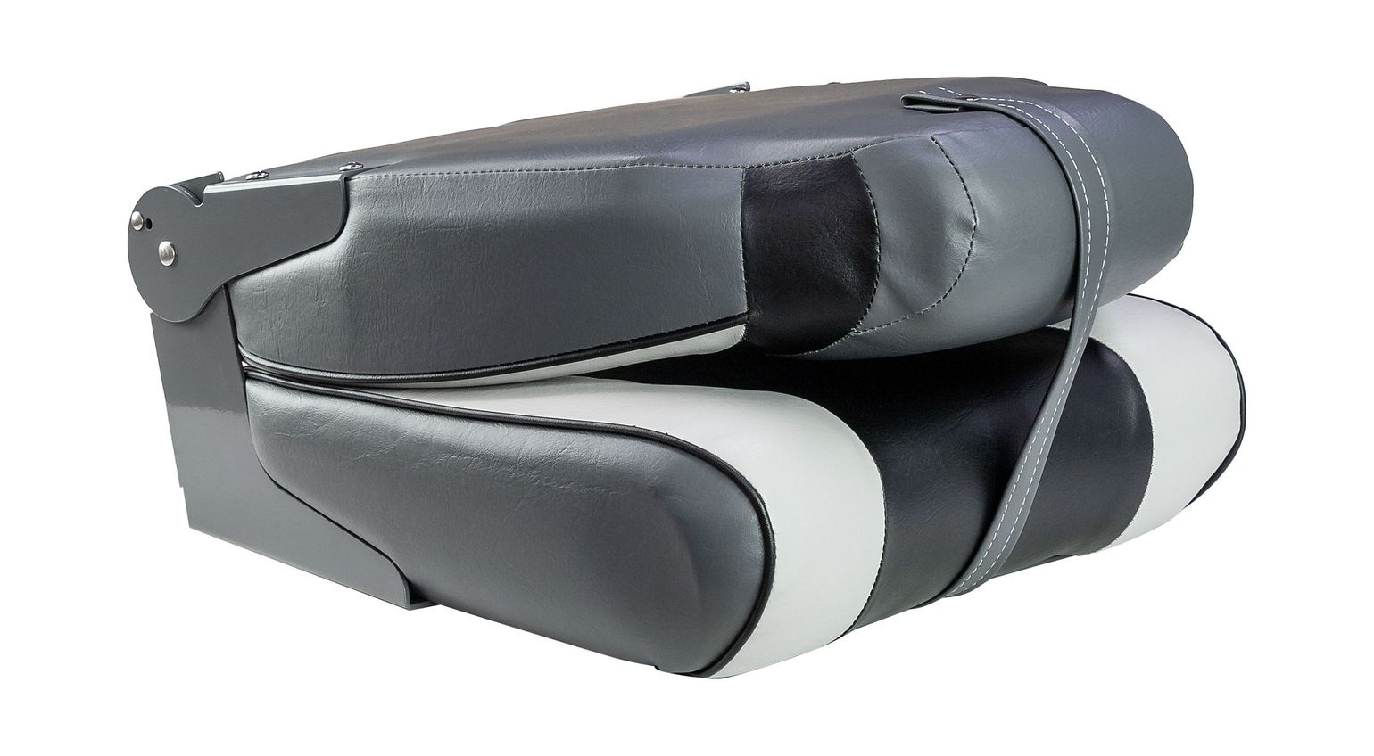 картинка Кресло мягкое складное, обивка винил, цвет серый/угольный/черный, Marine Rocket