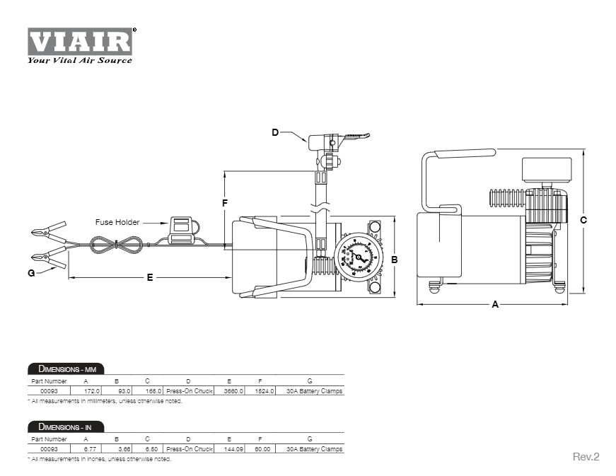 картинка Компрессор автомобильный переносной Viair 90P 12v