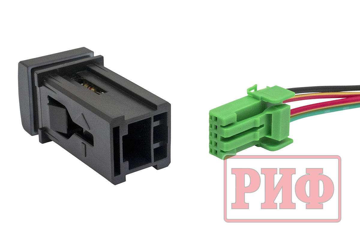 картинка Кнопка ВКЛ/ВЫКЛ, голубой, FRONT DIFF LOCK TOYOTA 22x22 