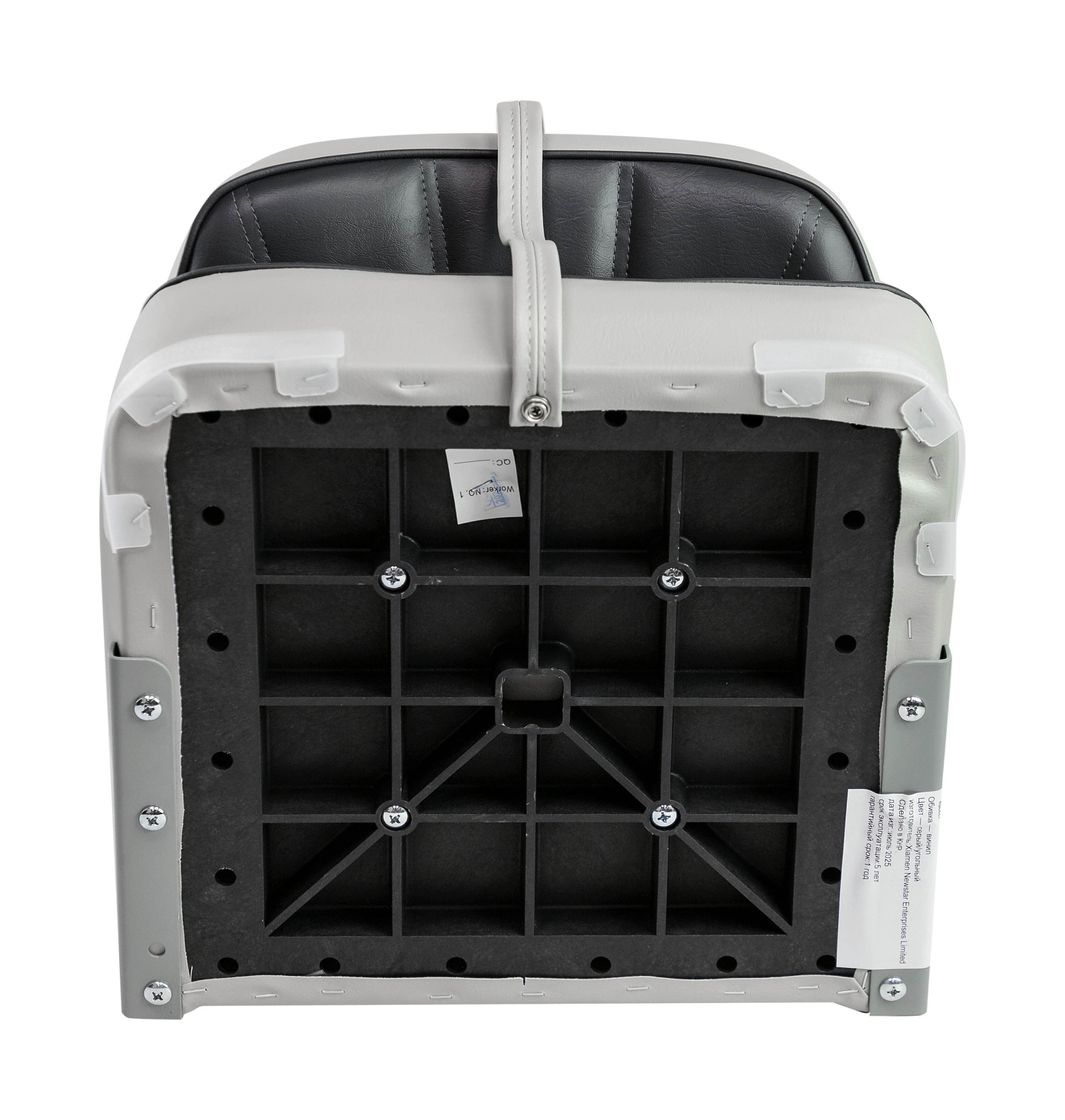 картинка Кресло мягкое складное, обивка винил, цвет серый/угольный, Marine Rocket