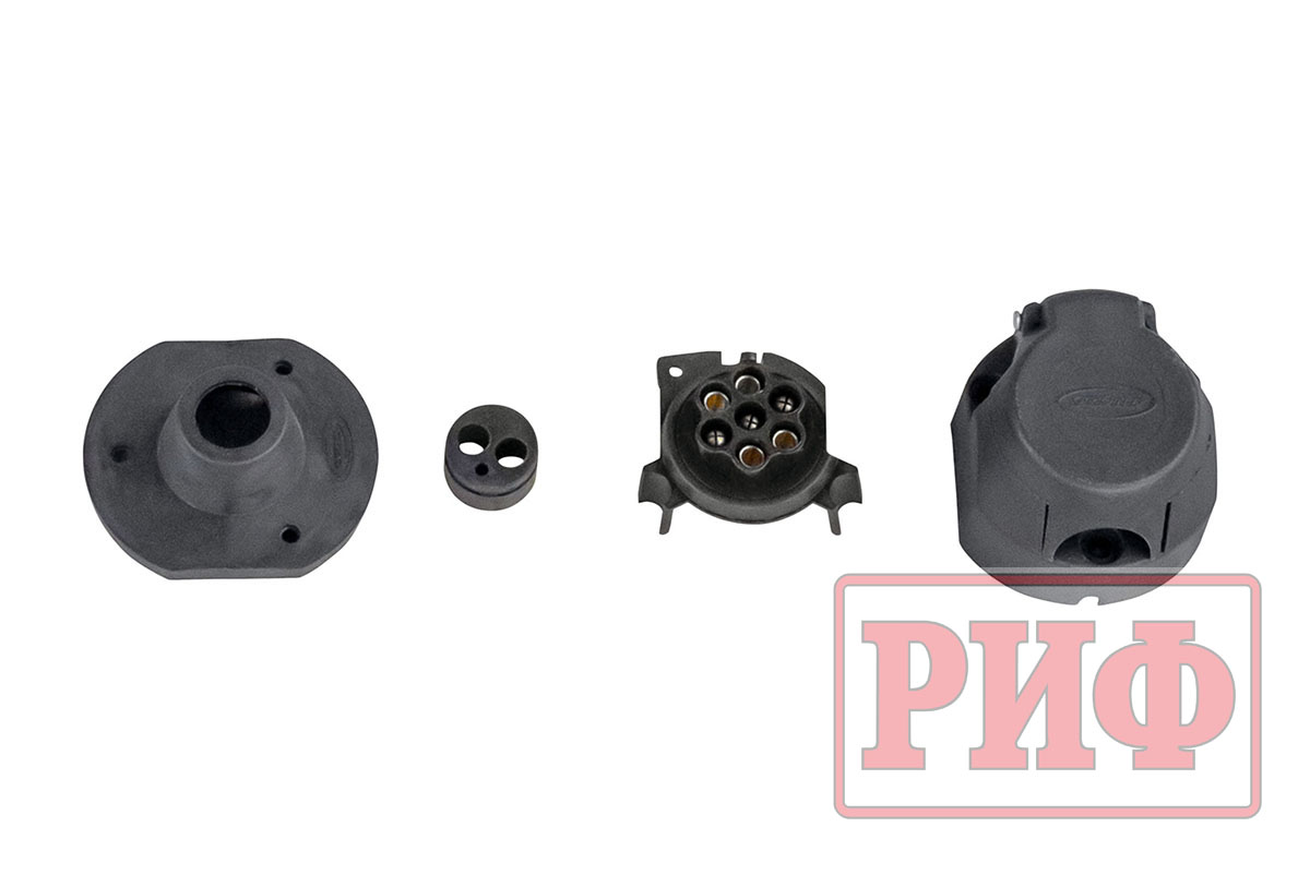 картинка Бампер задний силовой/защита штатного бампера РИФ Nissan Patrol Y62 c квадратом под фаркоп