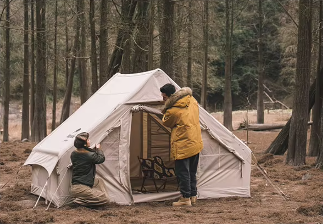 картинка Палатка Naturehike надувная Extend Air 6,3 , цвет песочный