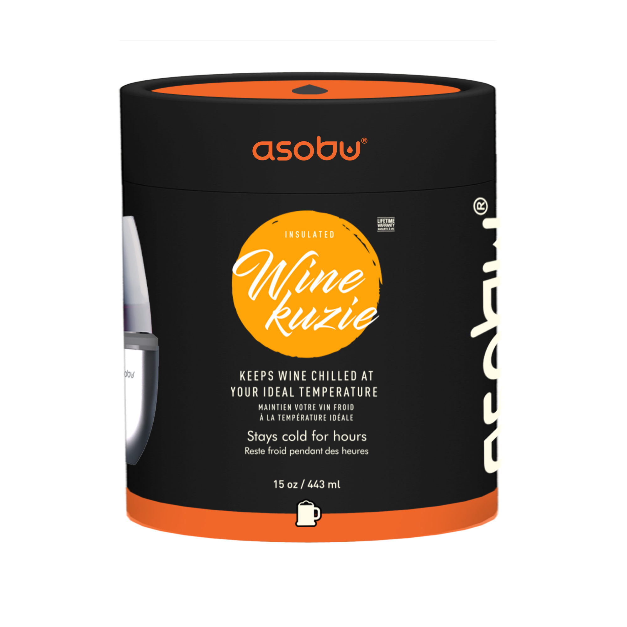 картинка Термобокал для вина WINE KUZIE 440 мл, мультиколор