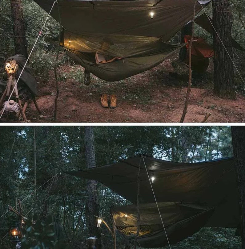 картинка Гамак Naturehike, туристический, с москитной сеткой, коричневый