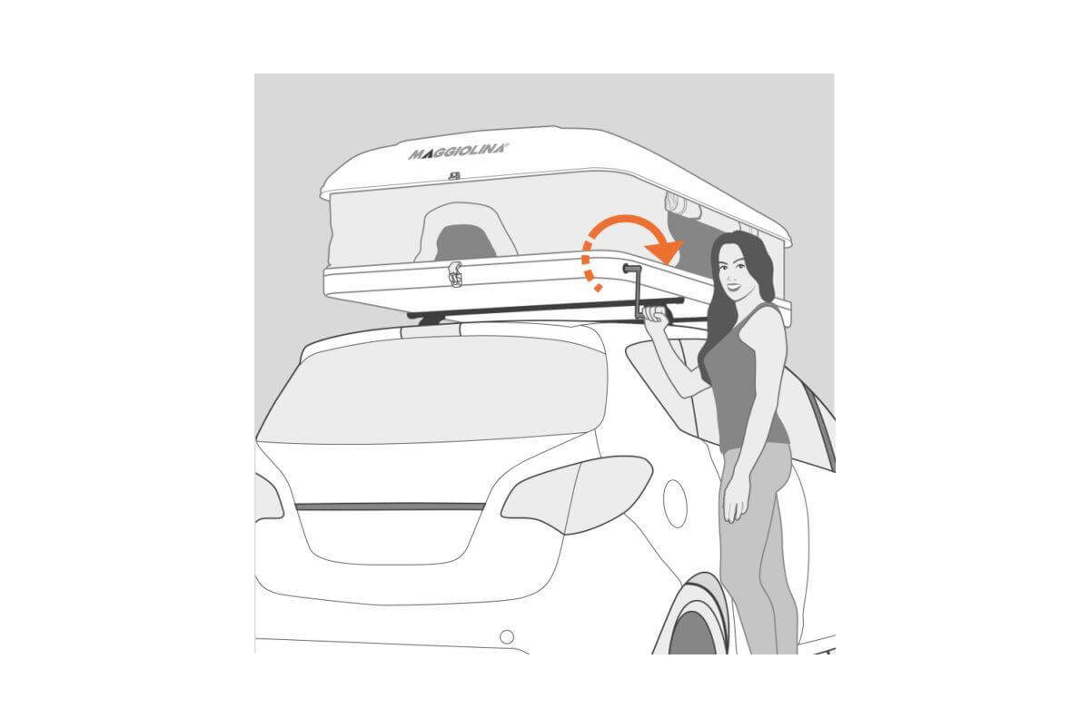 картинка Автопалатка MAGGIOLINA CARBON FIBER SMALL, тент серый, лестница 215 мм