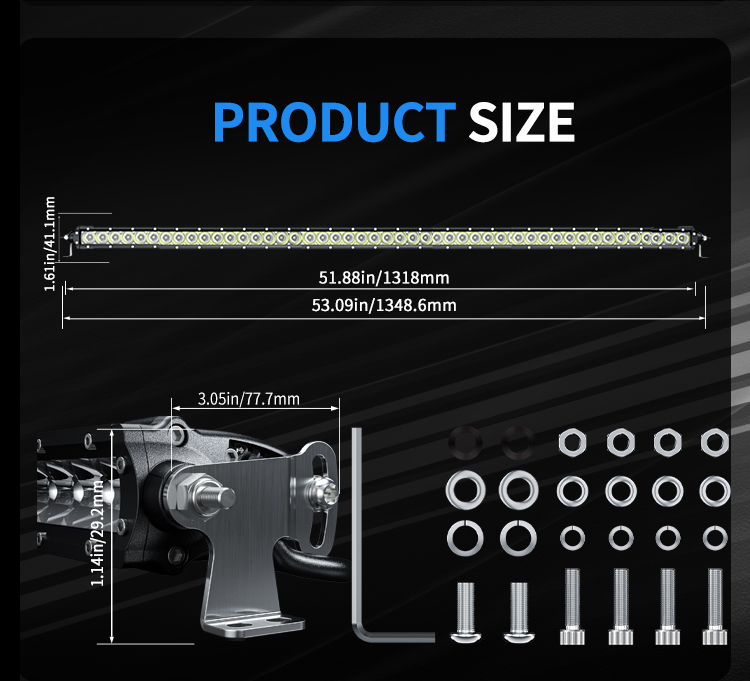 картинка Светодиодная фара комбинированного света AURORA 1270 мм 250W LED