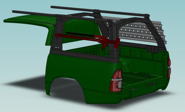 картинка Рейлинги грузовые KDT многофункционального грузового каркаса
