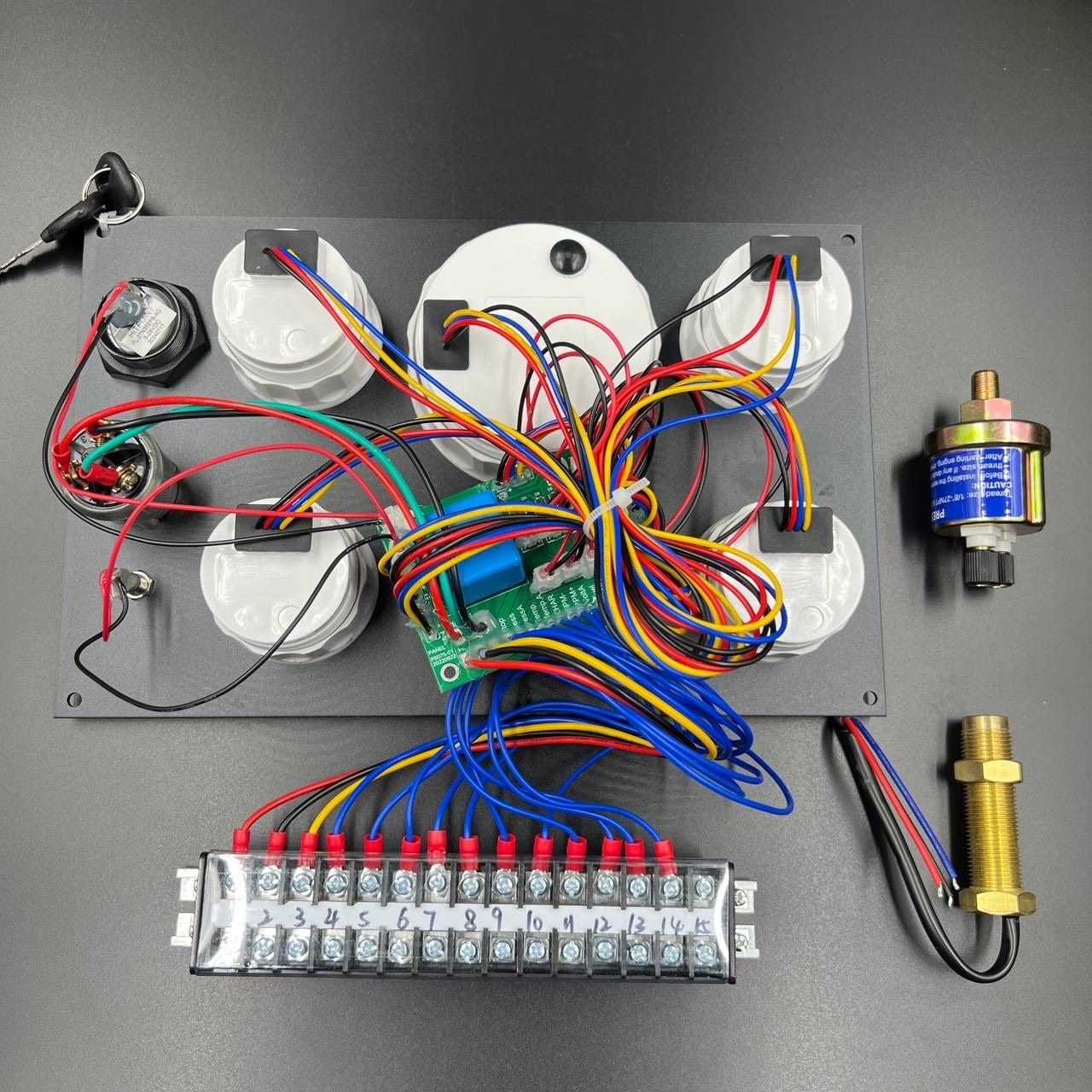 картинка Прибор многофункциональный электронный 5в1 (д.85мм; черный, хромированный ободок) (DEPO)
