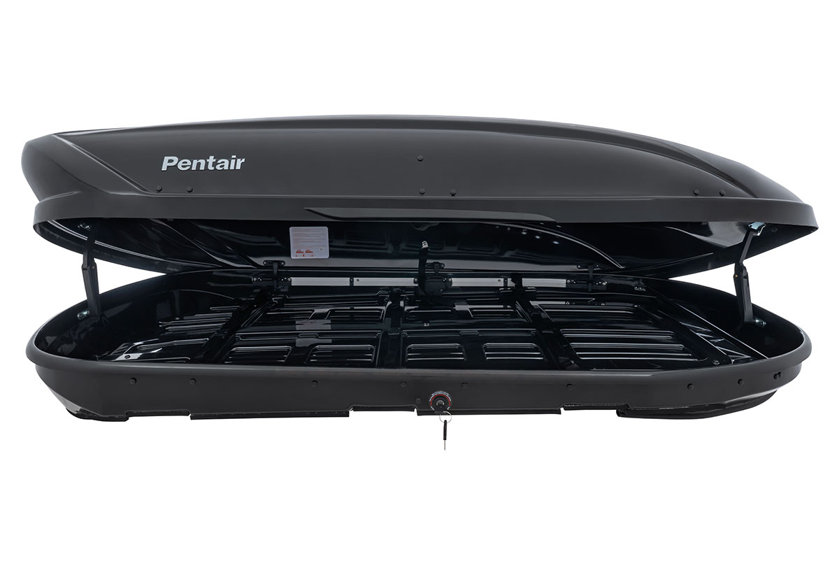 картинка Бокс автомобильный на крышу Pentair CARAVAN 600L черный глянец, двусторонний