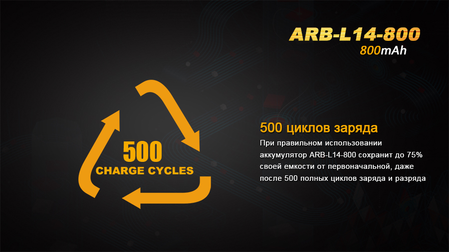 картинка Аккумулятор 14500 Fenix ARB-L14 800mAh