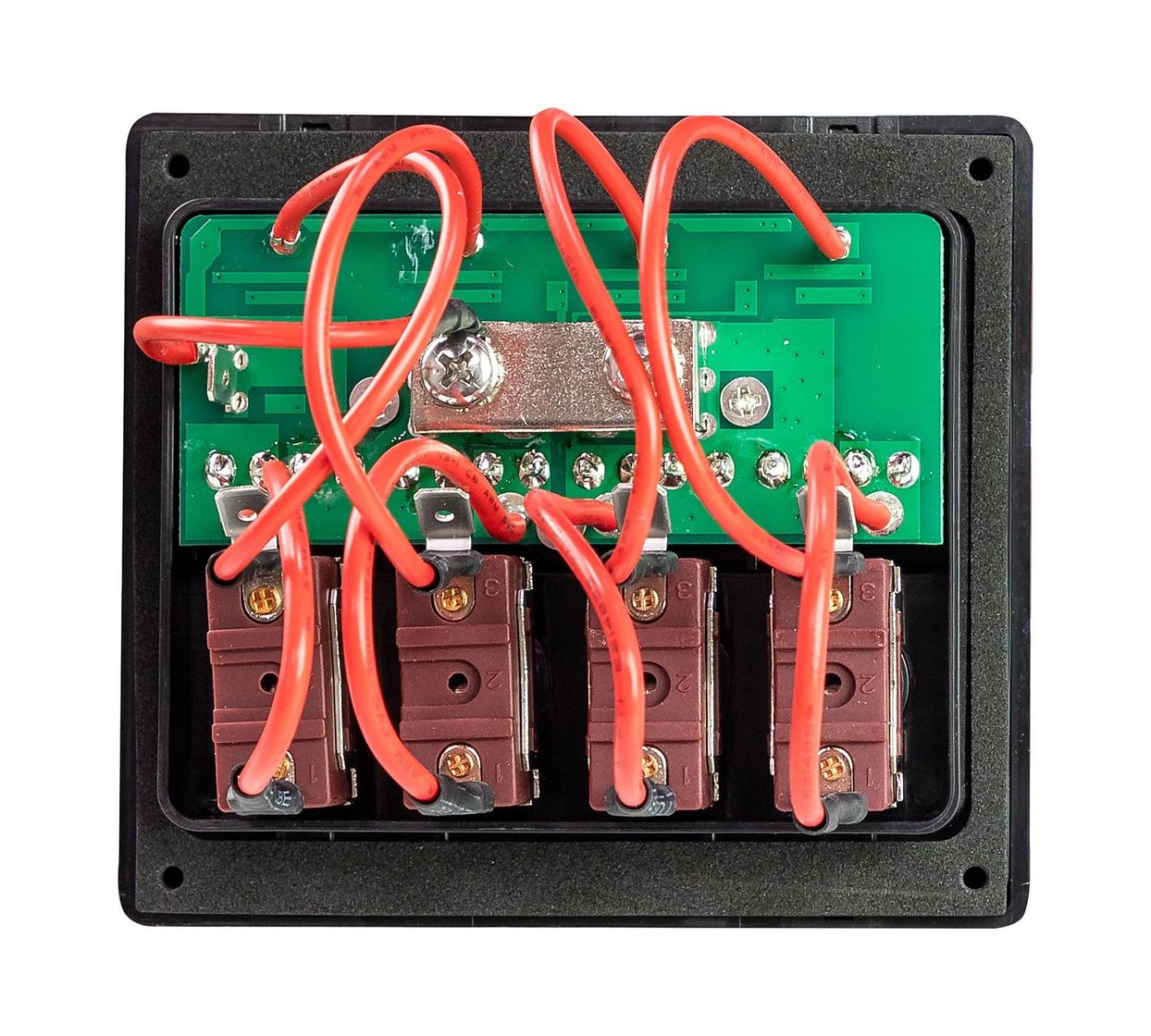 картинка Панель бортового питания 4 переключателя, индикация, предохранители