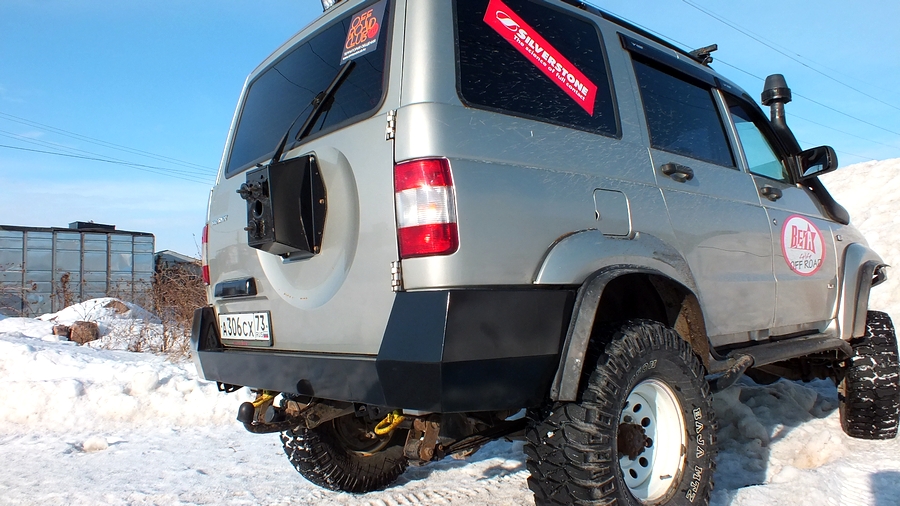 картинка Кит-набор для самостоятельной сварки и окраски бампера "Т-34" задний усиленный на УАЗ Патриот СП-Т-34-11