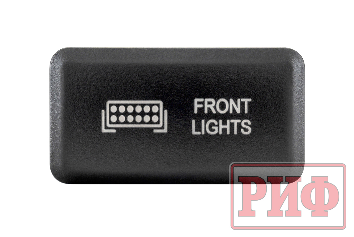 картинка Кнопка ВКЛ/ВЫКЛ, белый, FRONT LIGHTS TOYOTA 40x20 мм горизонтальная
