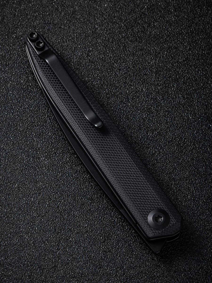 картинка Складной нож SENCUT Jubil D2 Steel Black Handle G10 Black