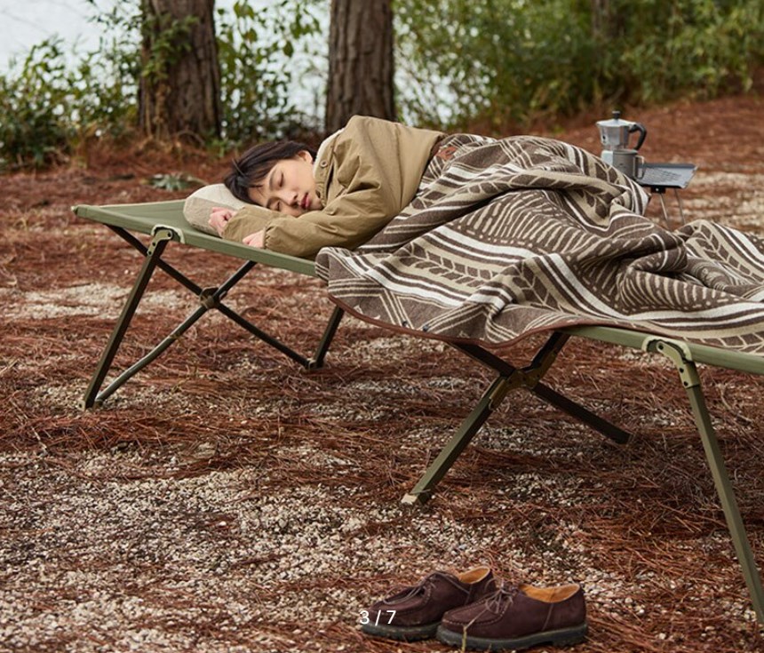 картинка Раскладушка Naturehike XJC14, 205х73х49 см, до 110 кг, зеленая