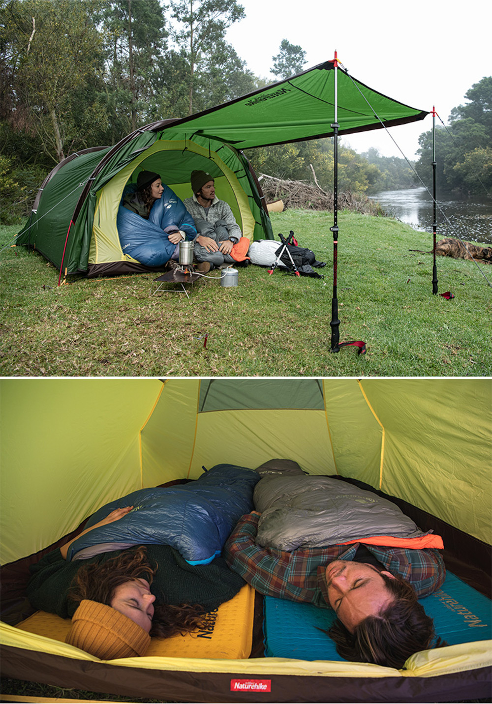 картинка Палатка 2-местная Naturehike Сloud Tunnel NH20ZP006, 20D , зеленый, 6927595761977