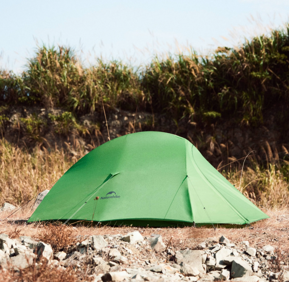 картинка Палатка Naturehike Cloud Up 1-местная, алюминиевый каркас, сверхлегкая, зеленая